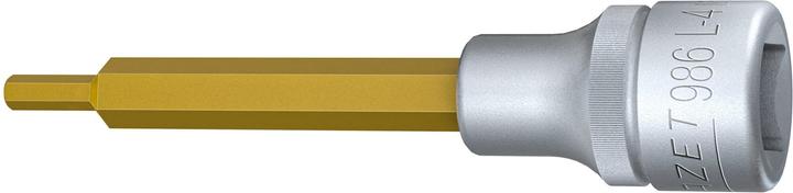 Produktbild HAZET Schraubendreher-Steckschlüsseleinsatz 986L-4 ∙ Vierkant12,5 mm (1/2 Zoll) ∙ Innen Sechskant P… (4 mm)