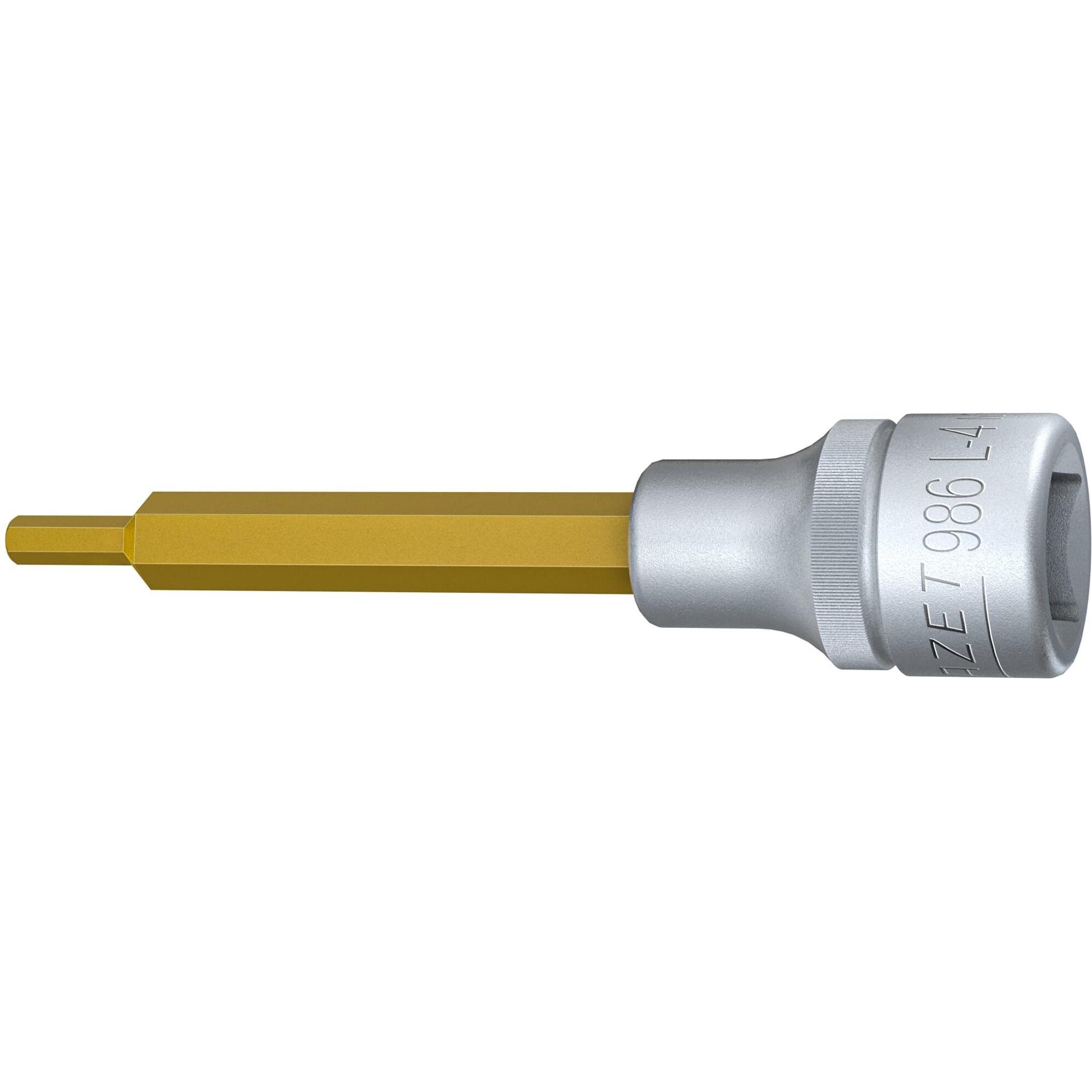 HAZET, Steckschlüssel + Stecknuss, Schraubendreher-Steckschlüsseleinsatz 986L-4 ∙ Vierkant12,5 mm (1/2 Zoll) ∙ Innen Sec...