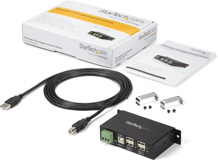Actual product image StarTech .com Industrial 4 Port USB2.0 Hub (USB-B, 4 ports)