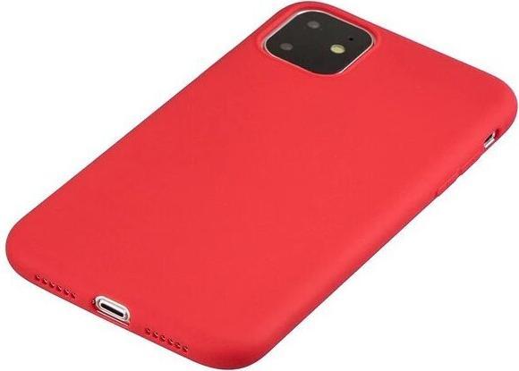 Actual product image Hurtel Silicone Case Soft Flexible Rubber Cover for iPhone 11 Pro red (Apple iPhone 11 Pro)