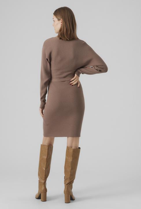 Produktbild Vero Moda VMHOLLYREM LS V-NECK DRESS GA NOOS Strickkleid (XXL)