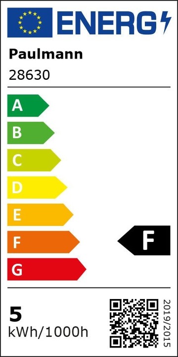 Energy Label Paulmann Drop (E14, 5 W, 470 lm, 1 x, F)