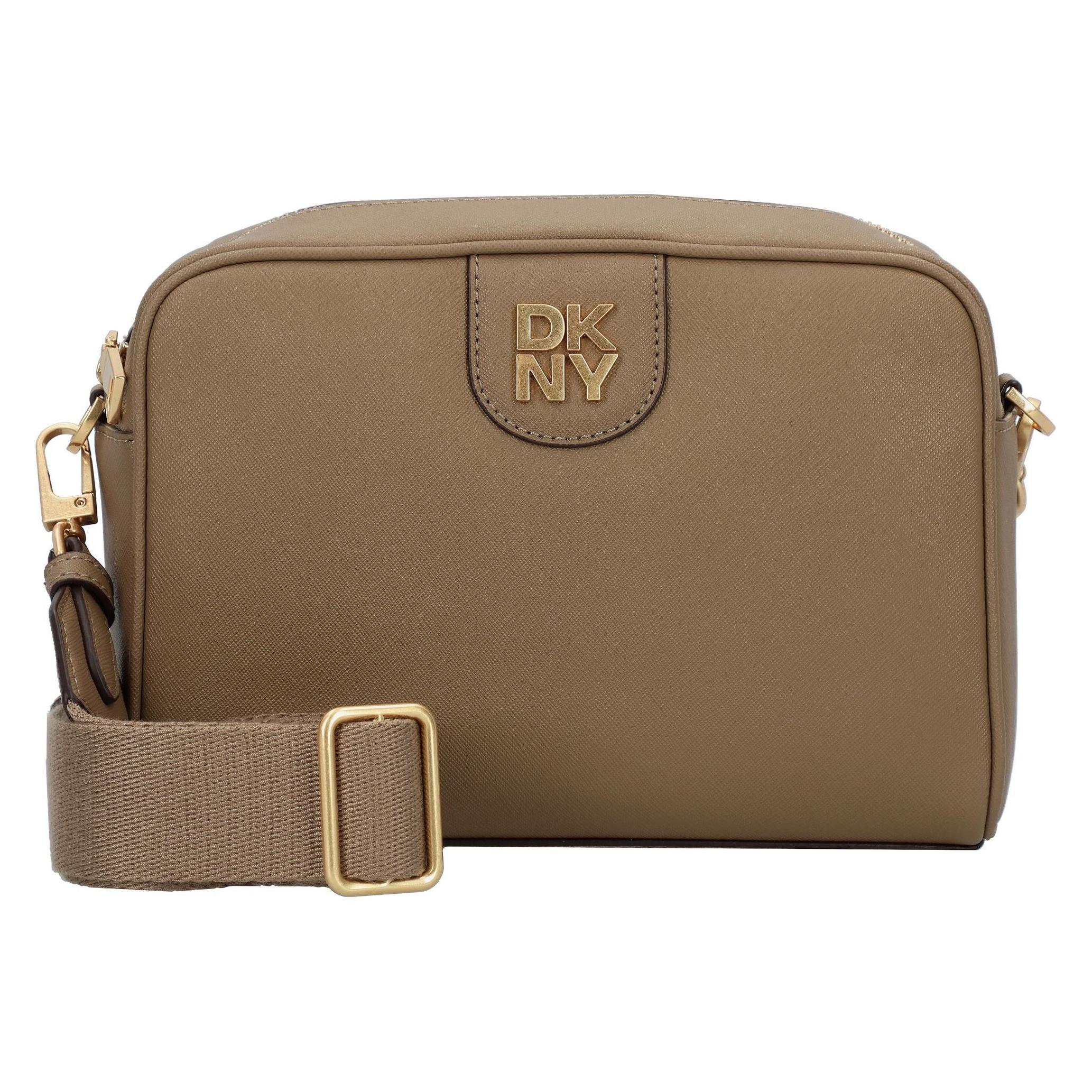 Dkny, Damen, Handtasche, Carol Umhängetasche Leder 22 Cm, Braun
