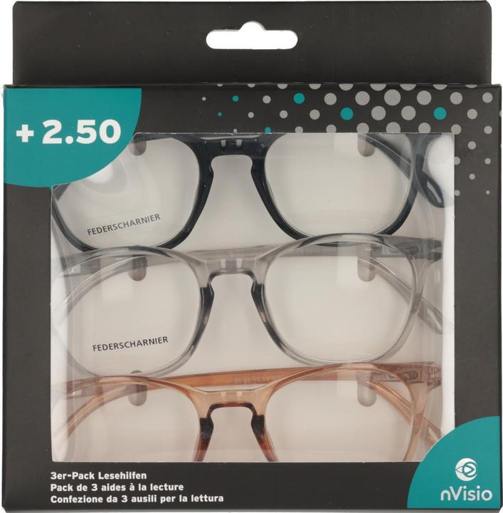 Trisa Lesebrille 3er Set +2,5 (+2.5)