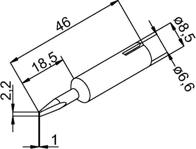 Produktbild Kurtz Ersa Soldering tip ERSADUR lead free 2.2mm (Lötspitze)