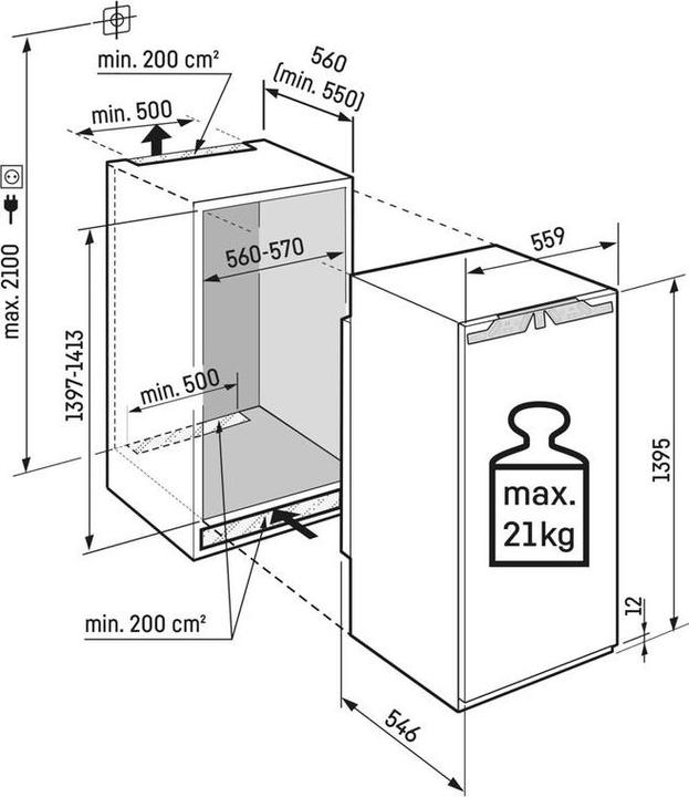 Actual product image Liebherr IRBbsbi4570-22 Peak BioFresh (191 l)