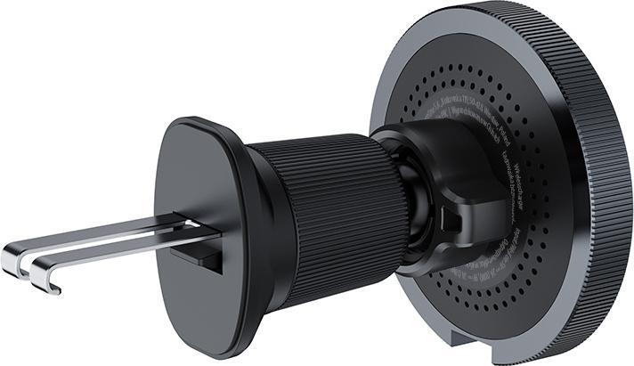 Image du produit Forever support de voiture pour bouche d'air MACH-200 magnétique avec recharge sans fil noir 15W