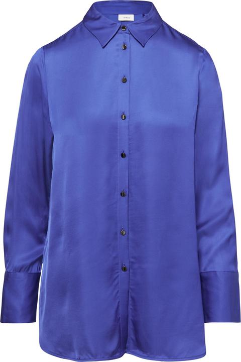 Produktbild S.Oliver Bluse Longbluse aus Viskosesatin mit Metallknöpfen (46)