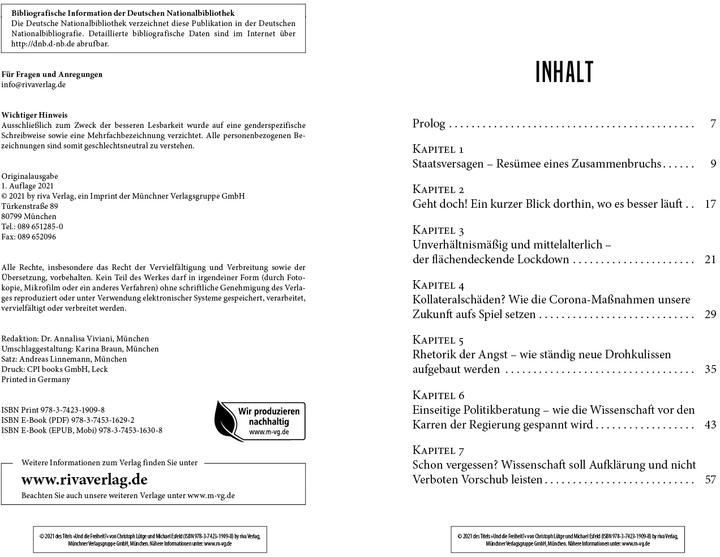 Produktbild Und die Freiheit? (Deutsch, Christoph Lütge, Michael Esfeld, 2021)