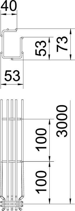 Actual product image OBO Bettermann OBO G-GRM 75 50 G mesh cable tray Magic 75x50x3000