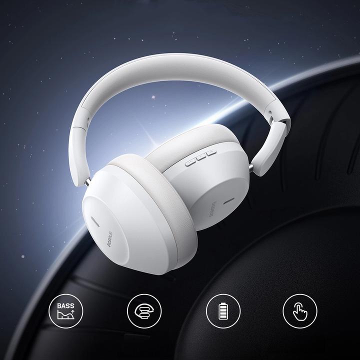 Produktbild Baseus Boss 30 Max Wireless Headphones (white) (NC, 50 h, Kabellos)