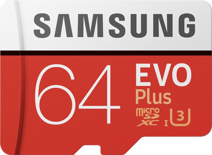 Produktbild Samsung Evo+ microSD UHS-I (64 GB, microSDXC, U3, UHS-I)