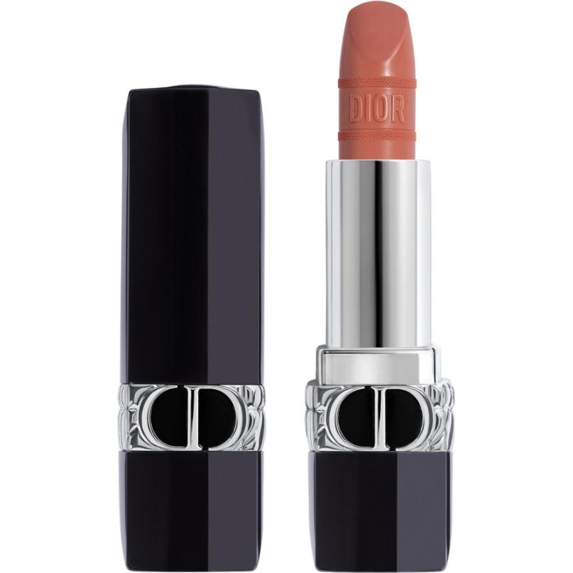 Dior Braun Lippenstift + Lipgloss, Rouge Mitzah (Nude Fauve)