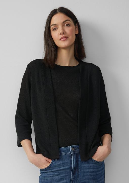 Produktbild S.Oliver Indoor-Jacke Cardigan aus Bouclégarn mit 3/4-Ärmeln (40)