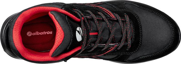 Actual product image Albatros CLIFTON MID SRC 638700210000038 Safety boot S3 Shoe size (EU): 38 Black, Red 1 (S3, 38)