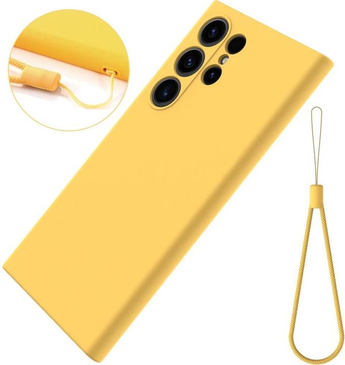 Image du produit Cover-Discount Etui en caoutchouc silicone jaune (Samsung Galaxy S24 Ultra)