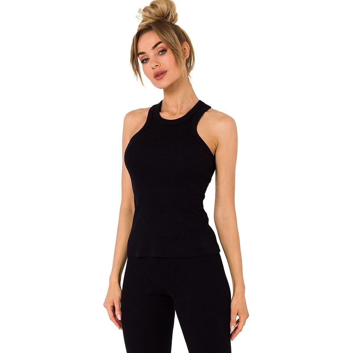 Made of Emotion, Damen, Bluse, Boxer Bluse Moe, Schwarz, (XL)