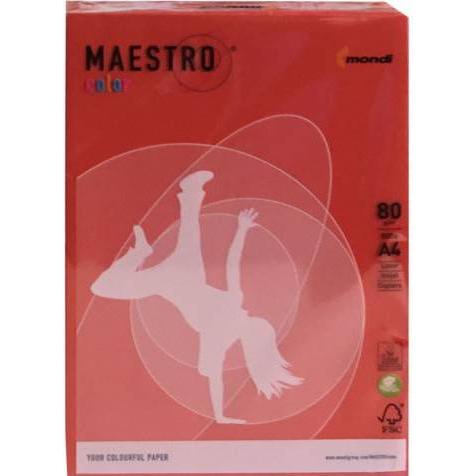 Igepa, Kopierpapier, Mondi Fotokopierer und Multifunktionsgerät A4 rot (250 g/m², 500 x)