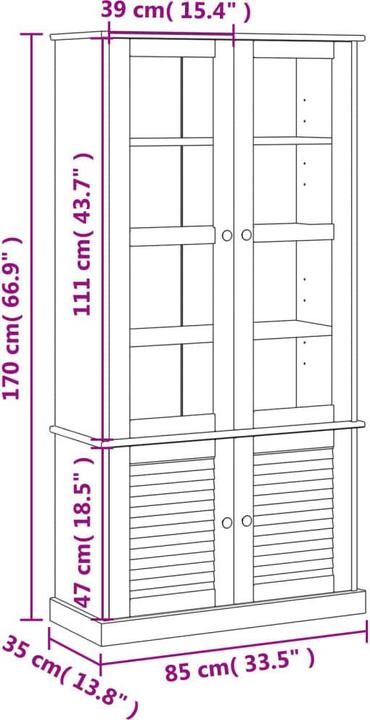 Image du produit vidaXL Dash (85 x 35 x 170 cm)