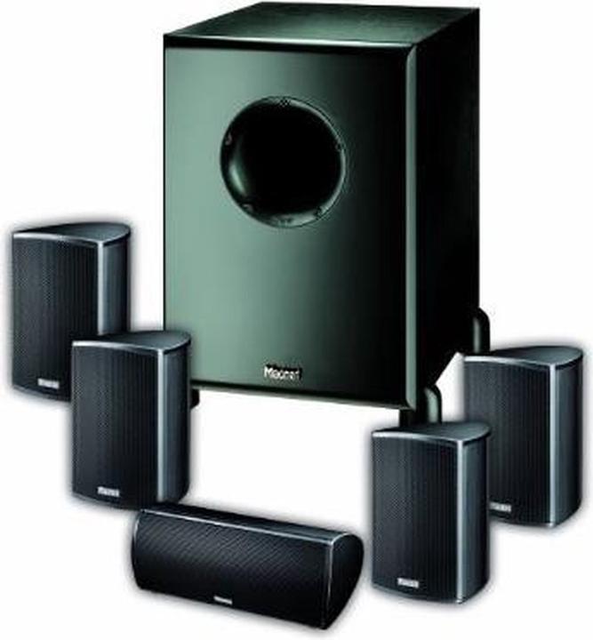 Magnat Needle 5000X1 set 4 satelliet speakers, centerspeaker en actieve subwoofer (Set, 500 W)