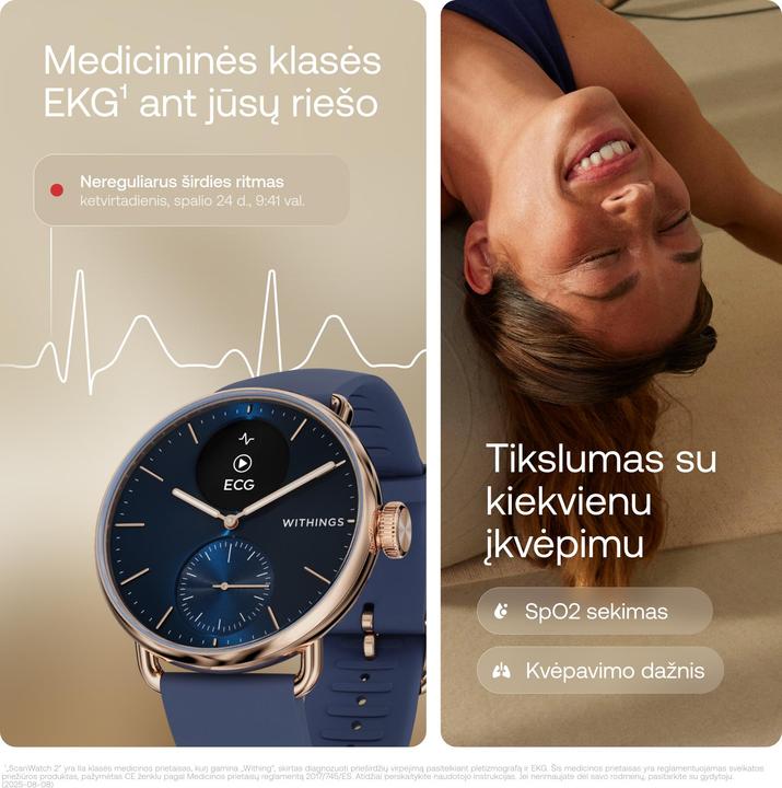 Produktbild Withings ScanWatch 2 (38 mm, nur WLAN)