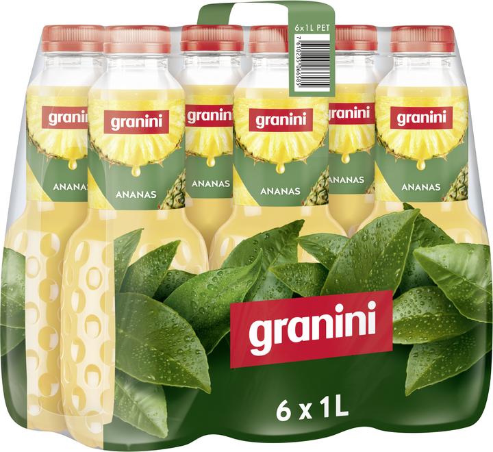 Actual product image Granini Pineapple PET 95(6x1L) CH (6 x 100 cl)
