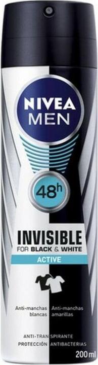 NIVEA MEN BLACK & WHITE ACTIVE deo vapo 200 ml (Spray, 200 ml)