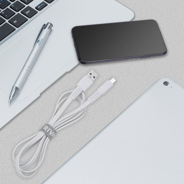 Produktbild Rivacase RIVA Micro USB Kabel 1,2m Weiss (1.20 m, USB 2.0)