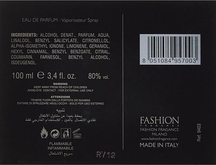 Produktbild Roccobarocco Black by (Eau de Parfum, 100 ml)