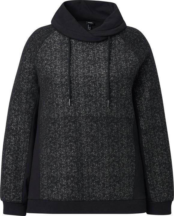 Immagine prodotto Ulla Popken Felpa con glitter, colletto alto e maniche lunghe (42, 44)