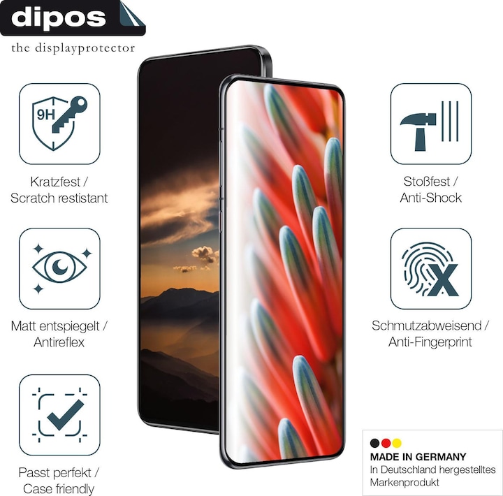 Actual product image Dipos Anti-Shock Screen Protector Matte (1 Piece, Vivo X100)