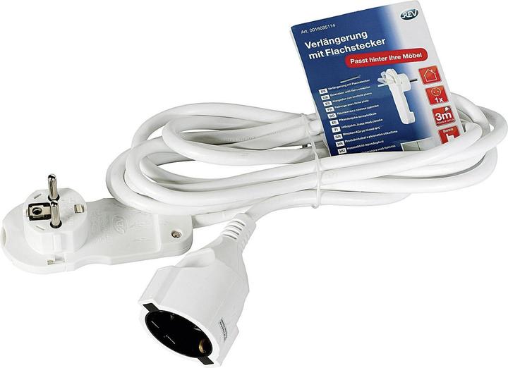 Produktbild REV Verlängerung 3m (3 m, CEE 7/3)