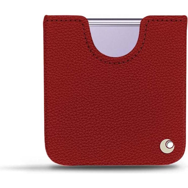Noreve Lederschutzhülle (Samsung Galaxy Z Flip4), Smartphone Hülle, Rot