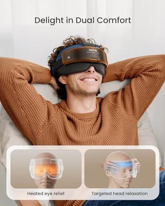 Immagine prodotto Renpho Massaggiatore per Testa e Occhi con Calore e Musica Bluetooth