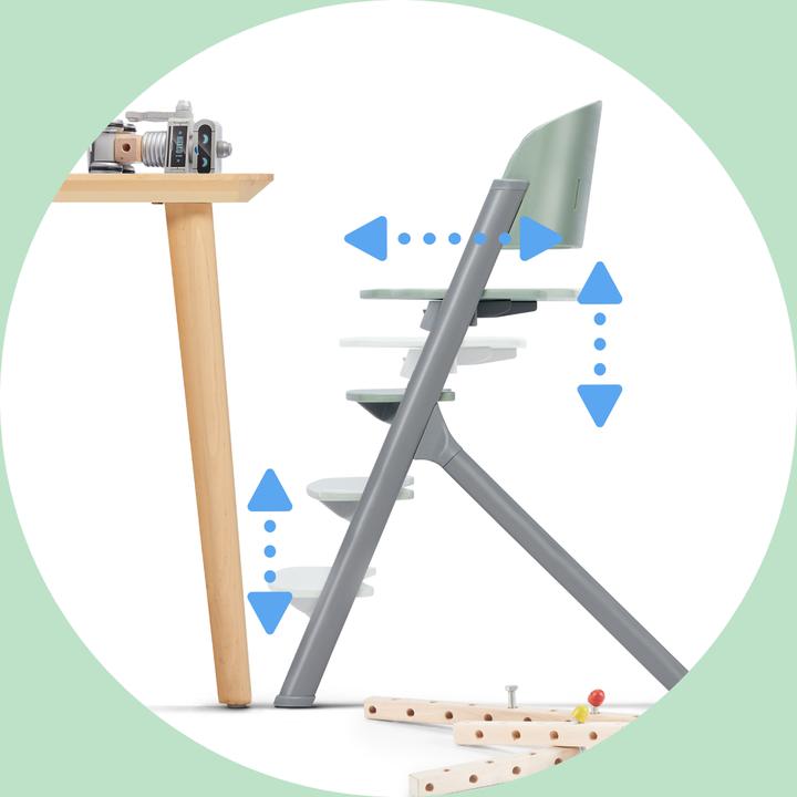 Actual product image KinderKraft highchair LIVY, olive green, KHLIVY00GRE0000 (Highchair)