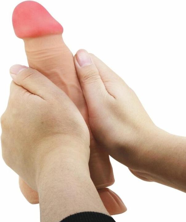 Produktbild Pretty Love Sliding Skin Series Realistischer Dildo Mit Sliding Skin Saugnapfleisch 21,8 cm