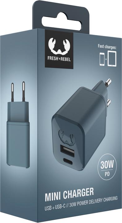Immagine prodotto Fresh'N Rebel Mini Caricatore USB A + USB C (30 W)
