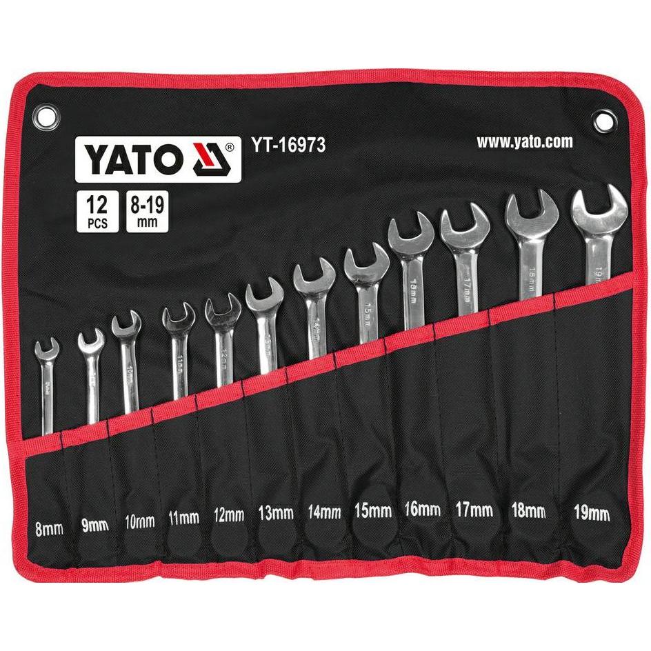 Yato, Chiave inglese, Klucze Płas-Oczk. Z Grzech I Przeg 12szt