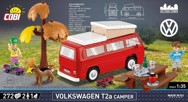 Produktbild Cobi 24616 VOLKSWAGEN T2a Campingwagen