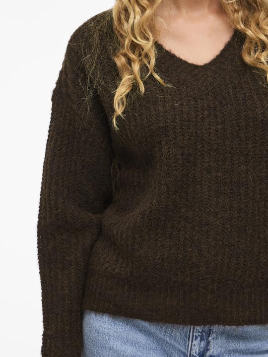 Image du produit Vila VILAMPE V-Ausschnitt Strickpullover (XS)