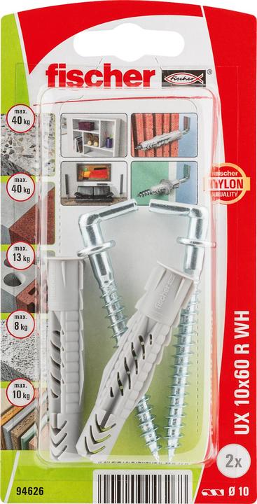 Immagine prodotto Fischer Spina universale UX 10x60 WH K (2 pz.)