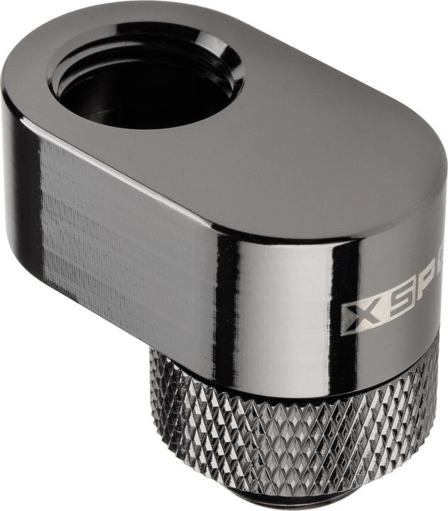 Actual product image XSPC G1/4 Rotary 14mm Offset Fitting - Chrome black