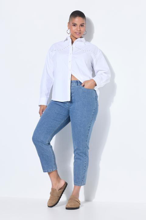 Immagine prodotto Studio Untold Mom jeans con cinque tasche e righe (52)