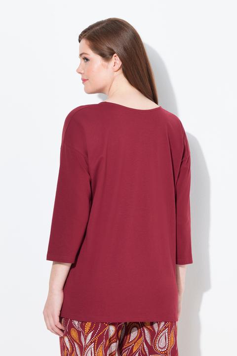 Immagine prodotto Ulla Popken Pyjamashirt, V-Ausschnitt, 3/4-Arm (58)