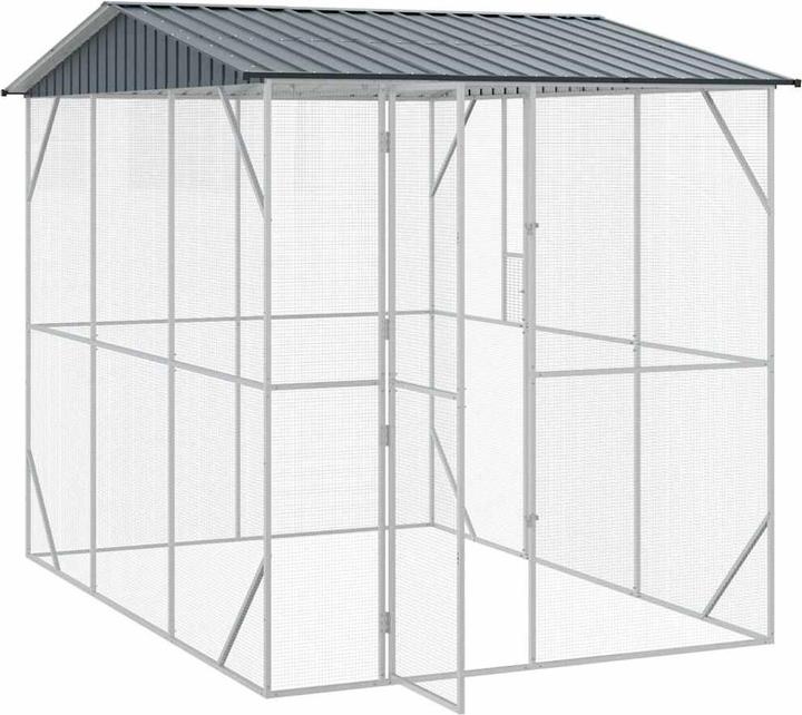 Produktbild vidaXL Voliere Anthrazit 310x227x247 cm Stahl