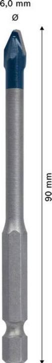 Produktbild Bosch Professional Zubehör EXPERT HEX-9 Hard Ceramic Bohrer, 6x90 mm (6,0 Millimeter)