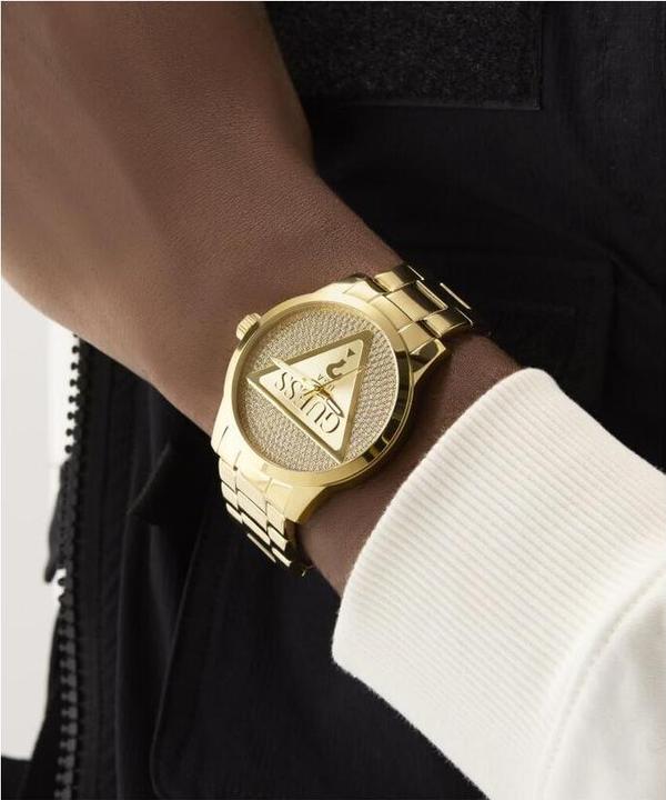 Image du produit Guess Herrenuhr BADGE Gold (Horloge analogique, 42 mm)