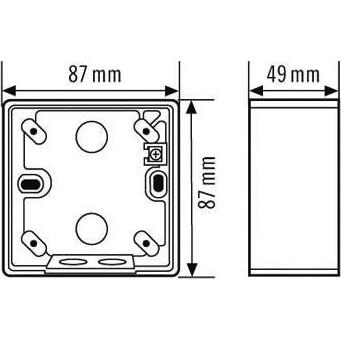 Thumbnail - Esylux, Zubehör Gebäudesicherheit, ESY Aufputzdose Aufputzdose IP