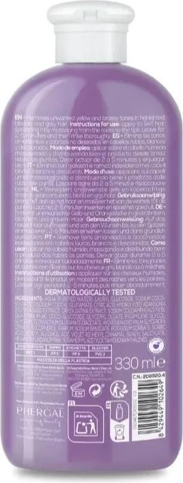 Actual product image Naturtint Violet Colour Shampoo Removes Unwanted Yellowish and Copper Tones on Blonde White and Bleached Hair (330 ml)
