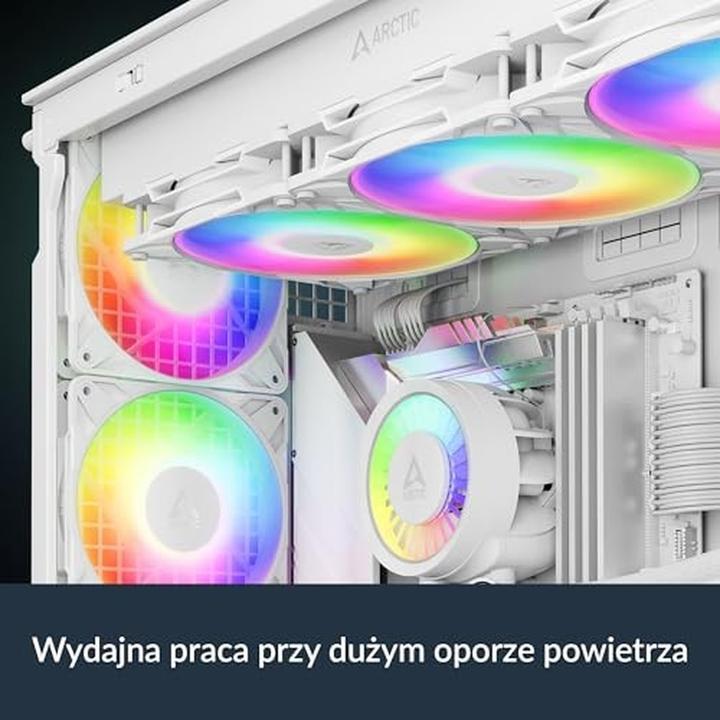 Actual product image Arctic P12 Pro Reverse A-RGB PWM Lüfter - 120mm, weiss, 3er-Pack (120 mm, 3 x)